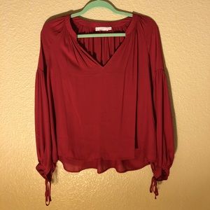 Long Sleeve Flowy Blouse